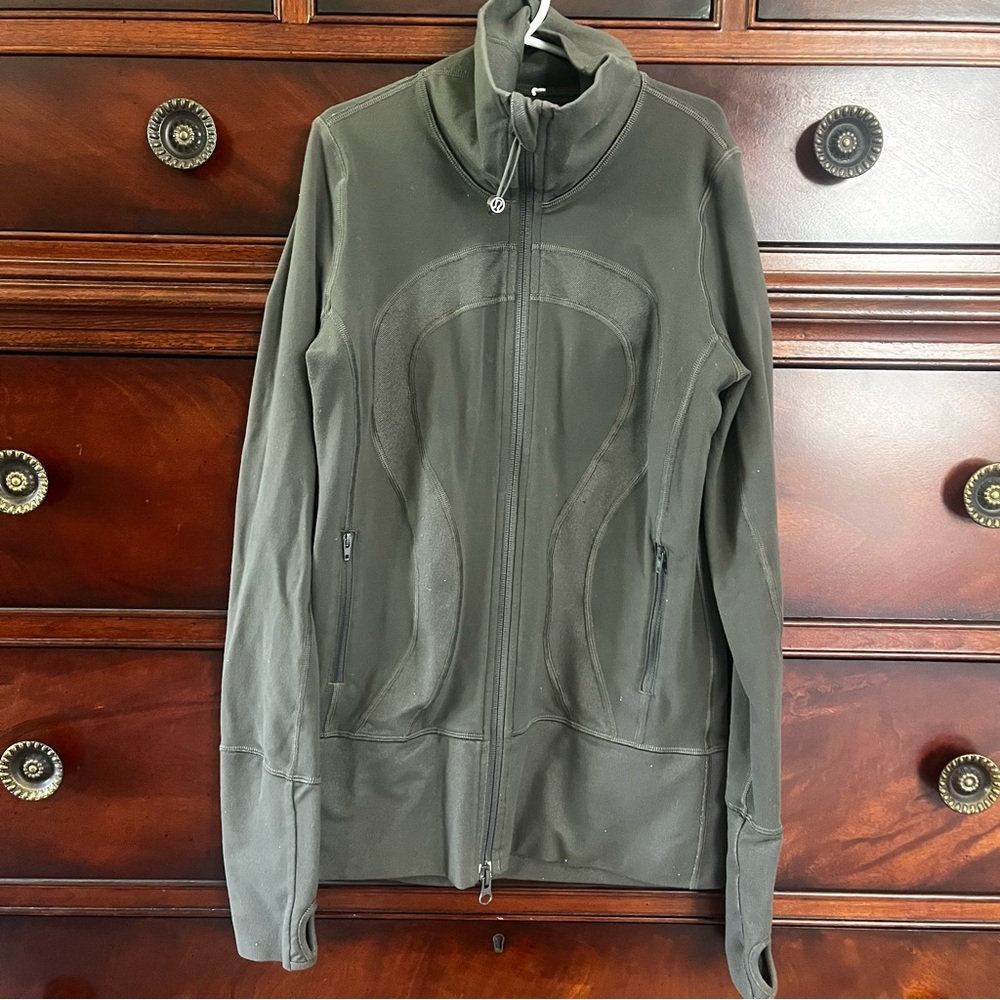 Lululemon Army Green Align Full-Zip Jacket